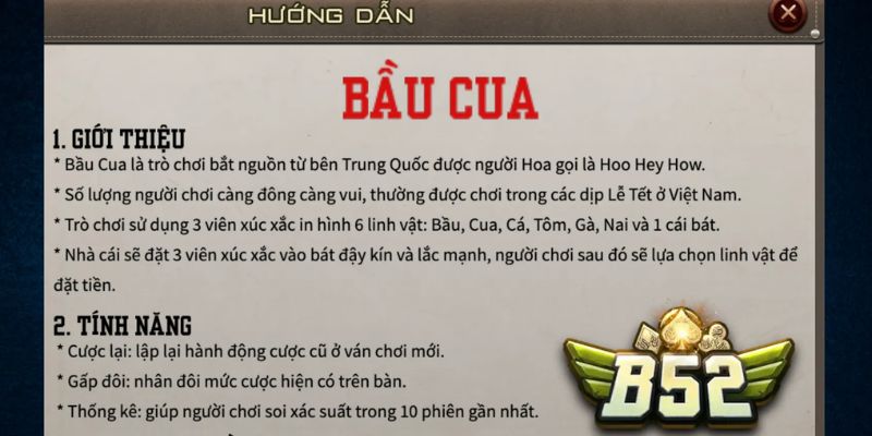 Luật lệ cơ bản về cách chơi bầu cua