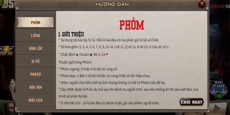 Phỏm B52 - Trải nghiệm chơi bài trực tuyến đầy thú vị